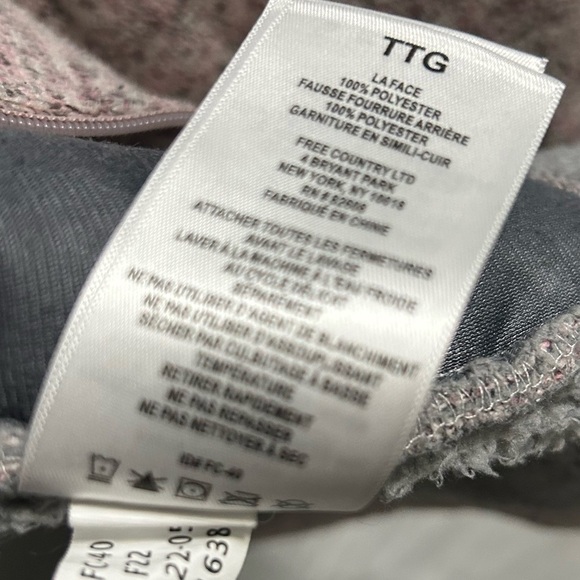 FREE COUNTRY Women's Walnut Jacket Coat Jacket Plush Fleece Sherpa Size XXL - Picture 7 of 8